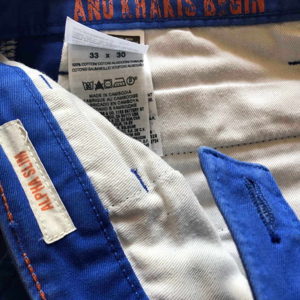 Levi’s - Alpha slim khaki - Blue